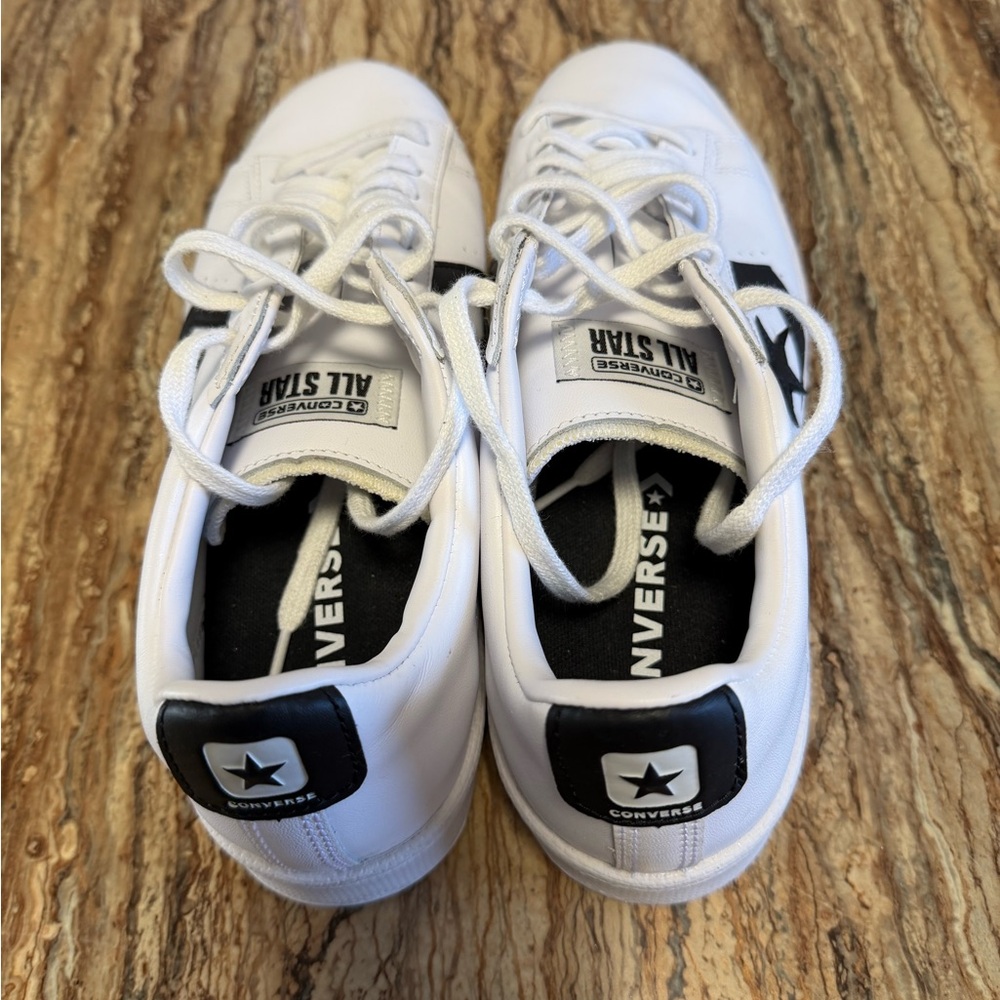 Converse All Star White and Black Sneakers